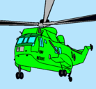 Dibujo Helicóptero al rescate pintado por rocko