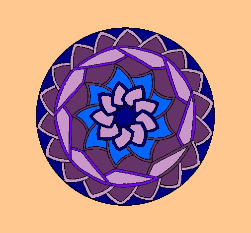 Dibujo Mandala 1 pintado por mrsoloella