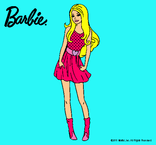 Dibujo Barbie veraniega pintado por esrefy