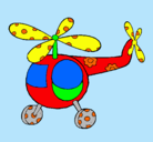 Dibujo Helicóptero adornado pintado por bill