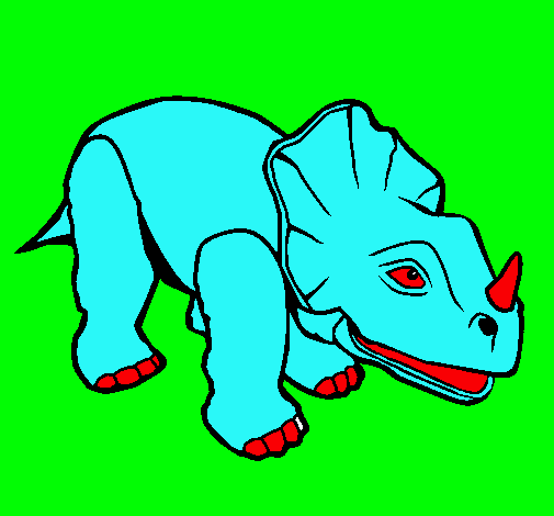 Dibujo Triceratops II pintado por BenjaC