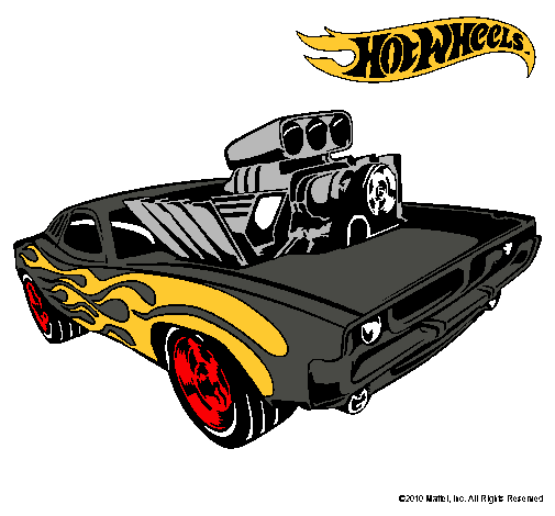 Dibujo Hot Wheels 11 pintado por maic