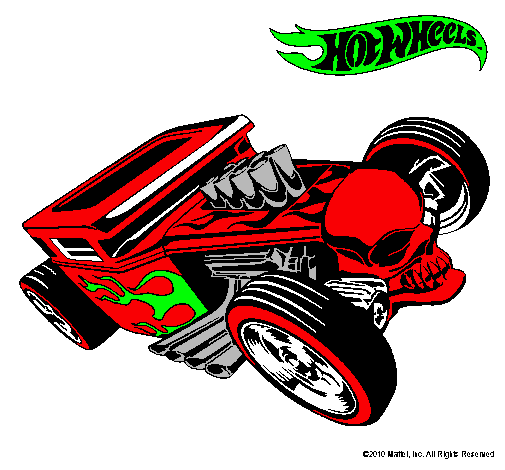 Dibujo Hot Wheels 8 pintado por maic