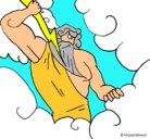 Dibujo Dios Zeus pintado por Mat1000
