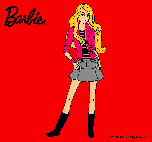 Dibujo Barbie juvenil pintado por dayiss 