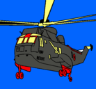 Dibujo Helicóptero al rescate pintado por frdy