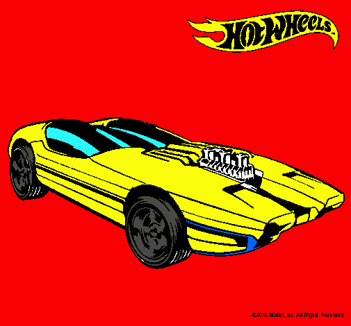 Dibujo Hot Wheels 2 pintado por rocko