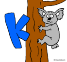 Dibujo Koala pintado por angela2151