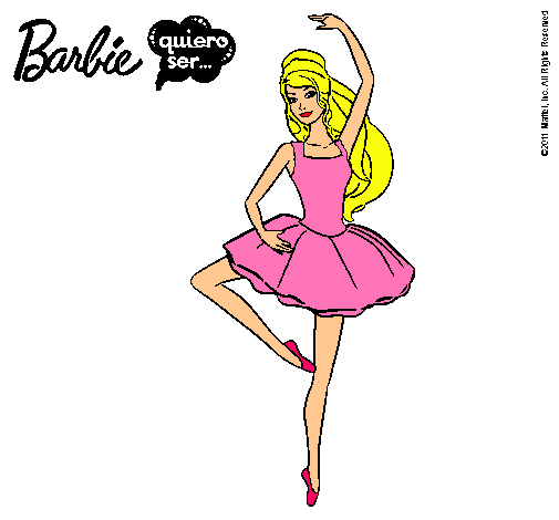 Dibujo Barbie bailarina de ballet pintado por caterin5678