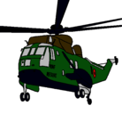 Dibujo Helicóptero al rescate pintado por Frank
