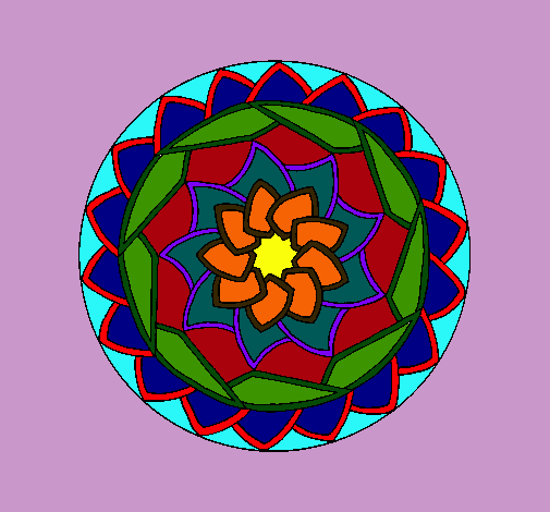 Dibujo Mandala 1 pintado por JuanBravo