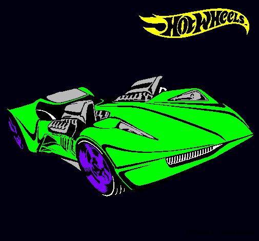 Dibujo Hot Wheels 4 pintado por apostol