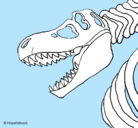 Dibujo Esqueleto tiranosaurio rex pintado por Kougra_sa_8