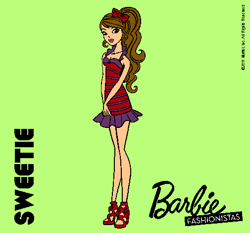 Dibujo Barbie Fashionista 6 pintado por zunibel