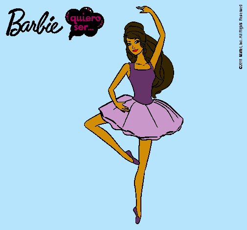 Dibujo Barbie bailarina de ballet pintado por veni27
