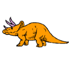 Dibujo Triceratops pintado por tricerato