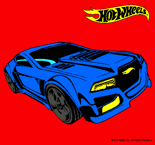 Dibujo Hot Wheels 5 pintado por rocko