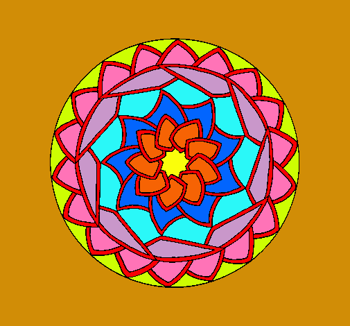 Dibujo Mandala 1 pintado por michy