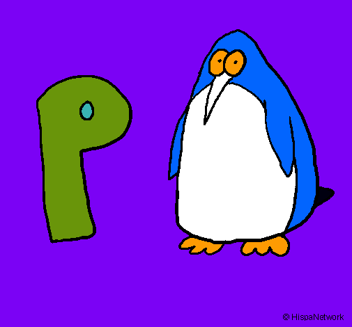 Dibujo Pingüino pintado por jotapetrov