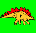 Dibujo Stegosaurus pintado por alvaroga