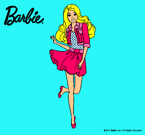 Dibujo Barbie informal pintado por esrefy