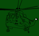 Dibujo Helicóptero al rescate pintado por JCJICFODPFGI