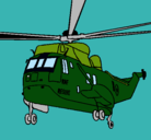 Dibujo Helicóptero al rescate pintado por gatucho