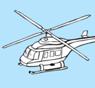 Dibujo Helicóptero  pintado por transportes