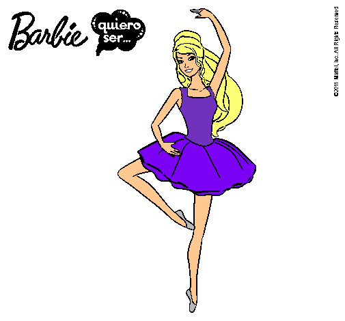 Dibujo Barbie bailarina de ballet pintado por deisym