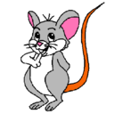 Dibujo Ratón pintado por luciamoris