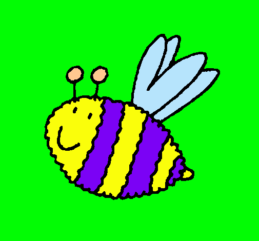 Dibujo Abeja 4 pintado por kity