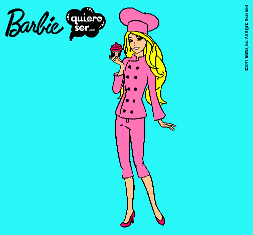 Dibujo Barbie de chef pintado por esrefy