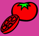 Dibujo Tomate pintado por cgvpcnc