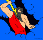 Dibujo Dios Zeus pintado por sthephany