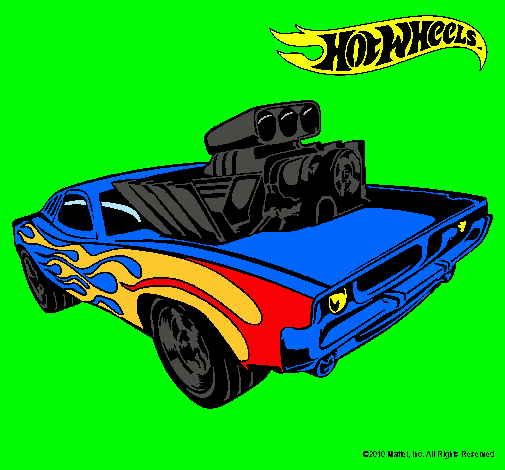 Dibujo Hot Wheels 11 pintado por rocko