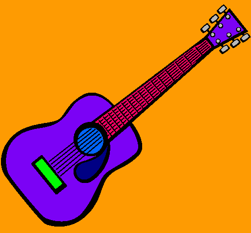 Dibujo Guitarra española II pintado por lserranola