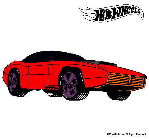 Dibujo Hot Wheels 1 pintado por chevy