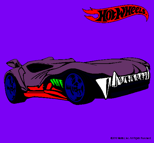 Dibujo Hot Wheels 3 pintado por chevy