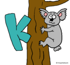 Dibujo Koala pintado por andreap22