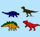 Dibujo Dinosaurios de tierra pintado por tonevalentin