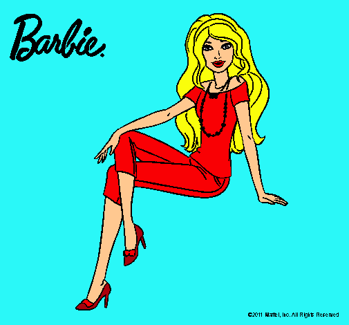 Dibujo Barbie moderna pintado por esrefy