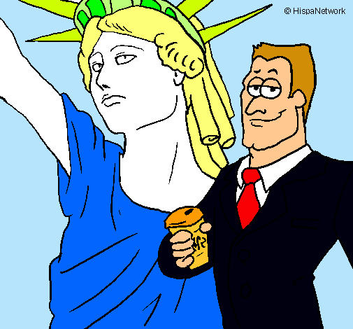 Dibujo Estados Unidos de América pintado por danielitapecas