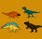 Dibujo Dinosaurios de tierra pintado por iraul