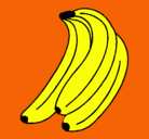 Dibujo Plátanos pintado por sophyta