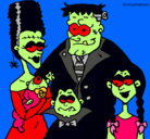 Dibujo Familia de monstruos pintado por wippo