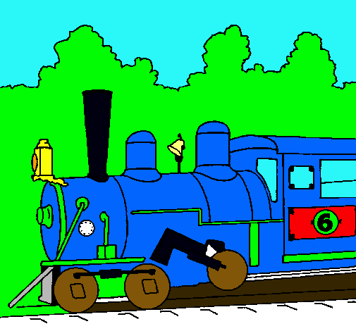 Dibujo Locomotora pintado por Marco5555