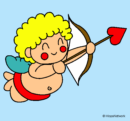 Dibujo Cupido pintado por miirka