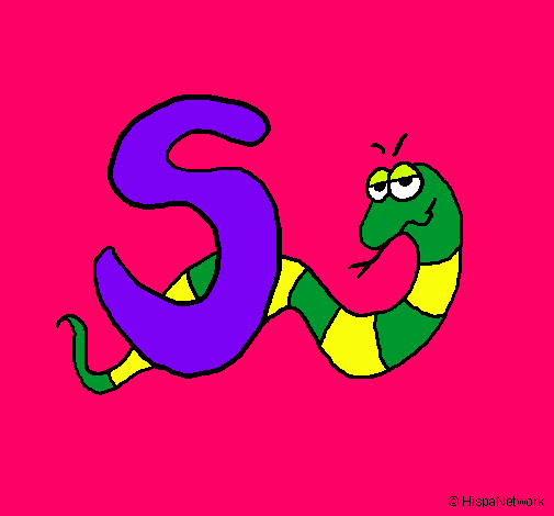 Dibujo Serpiente pintado por lserranola