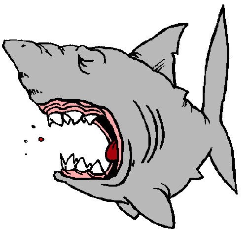 Dibujo Tiburón pintado por zairadc