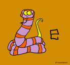Dibujo Serpiente pintado por serpenton